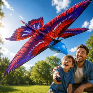 EFFUN Bionic RC Flying Bird Toy with Flapping Wings - EPP Plastic, Blue Body, Stability-Focused Unisex Outdoor Toy for 8+ Ages, Fun Gifts Easter Basket Candy Alternative for Kids