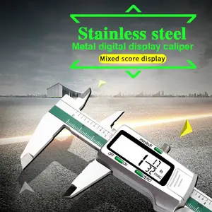 Digital Display Vernier Caliper 150mm Stainless Steel LCD Fraction/MM/Inch Tool!