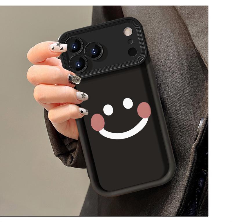 Cute Smiley Face Pattern Phone Case，Compatible with iPhone 11/12/13/14/15/16/17 Pro Max, 14/15/16 Plus, X, & XS Max models.   Shockproof full-coverage soft case.