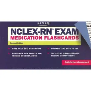 USED-NCLEX-RN Exam Medication Flashcards, Second Edition (Kaplan NCLEX-RN Exam) by Kaplan (Paperback)