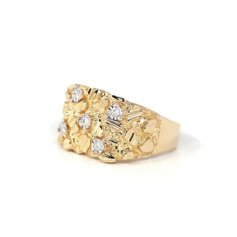 gold nugget ring ( D )