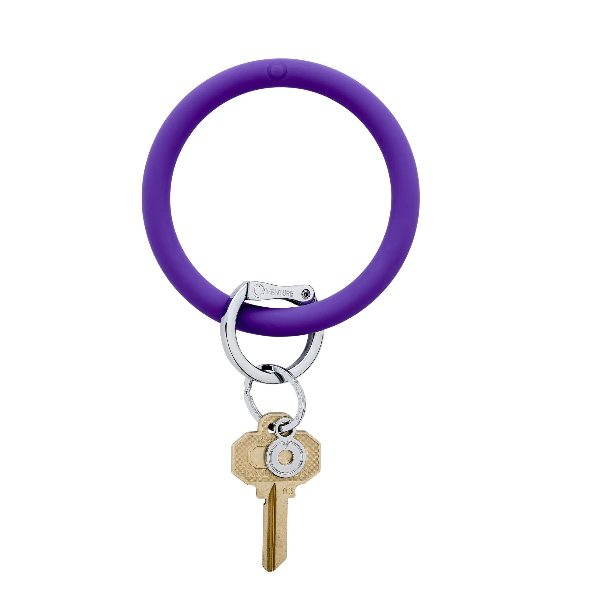 Silicone Big O® Key Ring - ViOlet, Keyring for Versatile Use, Durable Design, Ideal for Everyday Wear