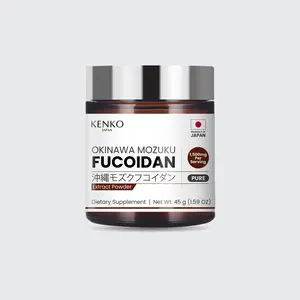 KENKO JAPAN Okinawa Mozuku Fucoidan Powder - Pure Extract- 1500mg Per Serving - 45g Bottle