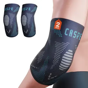 Caspe 2-Pack Elbow Compression Sleeves for Men & Women, Non-Slip Arm Support for Sports, Tendon Comfort & Everyday Use – Breathable & Durable