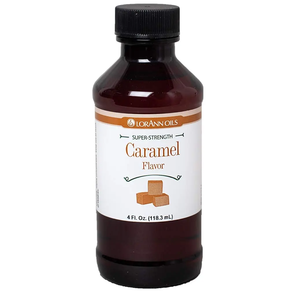 LorAnn Oils Super Strength Flavoring - Used For Candy Making, Flavoring Extracts, Baking, Hard Candy, and Flavor Oils - Bold, Natural Flavors 4X Stronger Than Extracts - Caramel, 4 fl oz