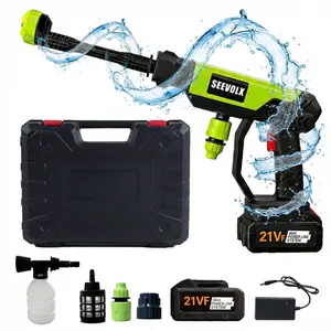 Cordless 21V Portable Pressure Washer with Single Port Charger Base, Compact Cleaning Tool for Car, Home, Patio & Garden Watering