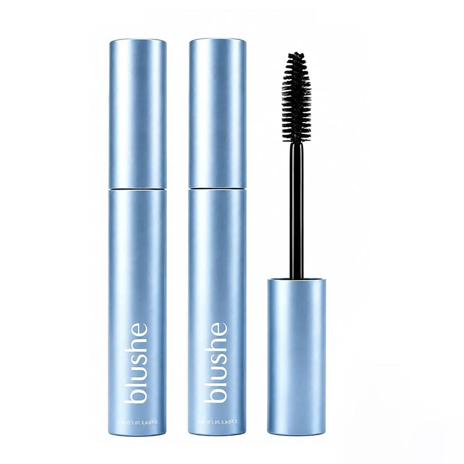 2-Piece Korean Blush Mascara with Lash Growth Serum, Cosmetic Makeup Infused with Argan Oil