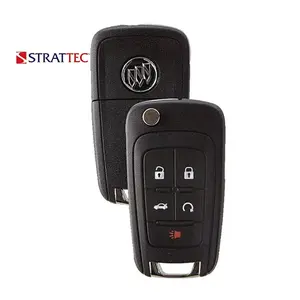 Car Key Fob Replacement Accessory for 2010-2022 Buick 5B Flip Key Fob - Trunk Function, Remote Start, FCC# OHT01060512, Part# 13504204