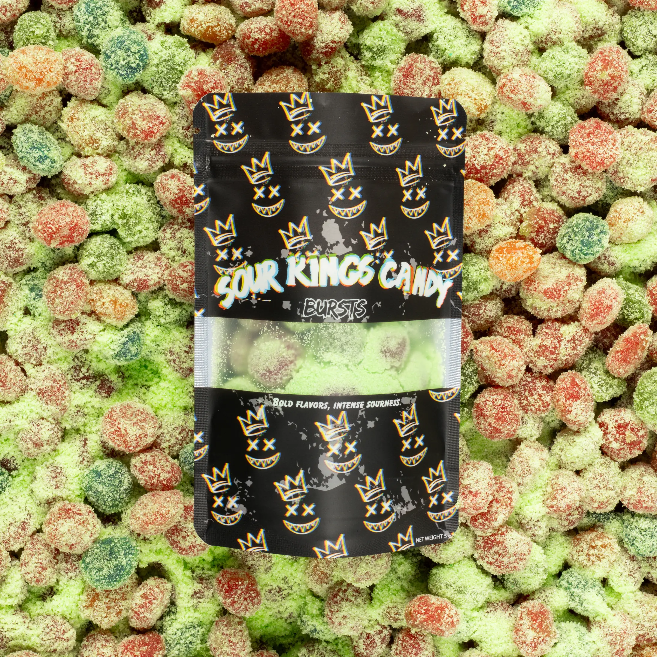 Green Apple Sour Gusher Bursts - Viral Sour Candy Snack