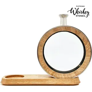 Vintage Oak Whiskey Barrel Decanter – Custom Engraved for Fast Aging