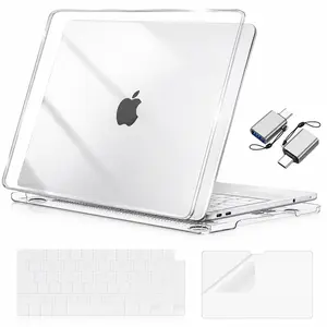 MOSISO Crack-Resistant Hard Shell Cover Compatible with 13-inch MacBook Neo (2026 Release, Model A3404, A18 Pro Chip) – Includes Keyboard Cover, Screen Film, and Type-C Accessory, Crystal Clear