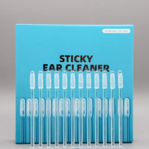 Earwax Removal Tool Set, Small Size 24/96 Pieces Sticky Ear Cleaning Stick, Safe for Adults and Children, Reusable Ear Cleaners, Earwax Removal Kit, Earwax Removal Products