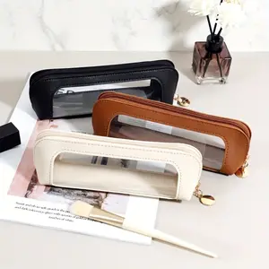 Portable Makeup Brush Storage Bag - Zippered Organizer Pouch for Cosmetics, Stationery & Travel, Reusable Multi-Purpose Case