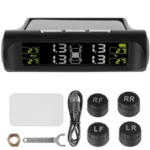 Car Tire Pressure Monitoring System, Vehicle Tyre Temperature Monitor, USB/Solar TPMS, Universal Auto Security Alarm Systems, Digital Tire Inflator, Portable Cordless Tire Inflator, Automotive Tire Inflator, Car Tire Sensor
