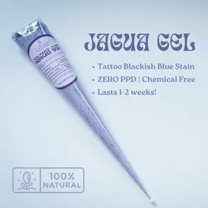 Jagua Gel Eucalyptus Cones | Plant Based Temporary Tattoos PPD FREE | Black Stain Color Eucalyptus