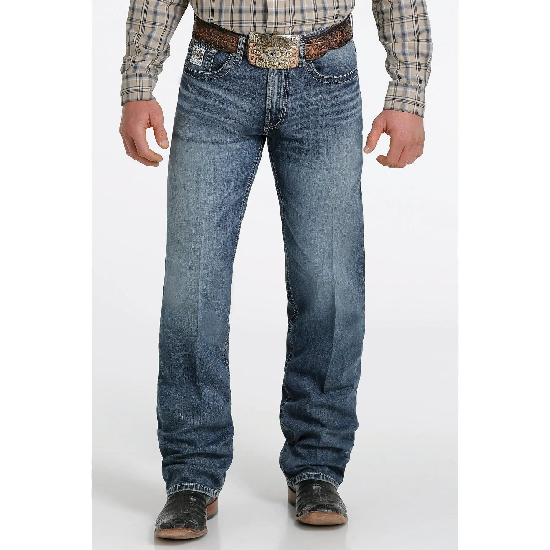 Cinch Men's White Label 045 Performance - Medium Stone