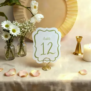10pc Watercolor Wedding Table Numbers, Party Decorations, Single Party, Banquet, Event Seat Arrangement Paper Ornaments, Home Decor Gift, Party Decoration Supplies