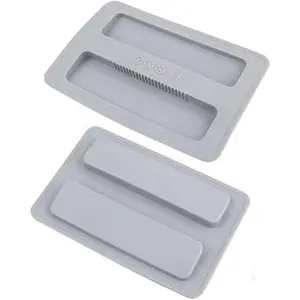 2 Pack 2 Slice Reusable Silicone Toaster Bread Maker Dust Cover Grey