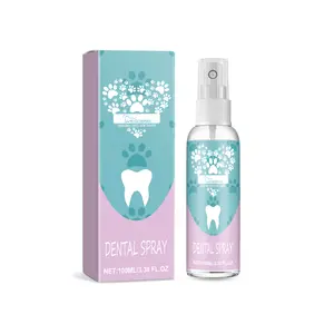 PET Dog & Cat Dental Care Spray, Vet-Recommended Breath Freshener & Teeth Cleaning Spray, Eliminate Bad Breath