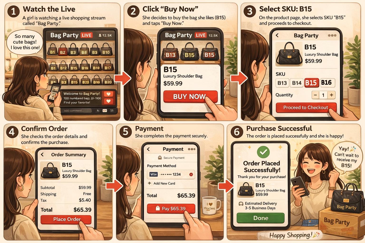 THEBAGPARTY【B1-B300】*LIVE* - USA