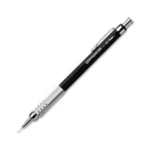 212 MAIN Pentel GraphGear 500 Mechanical Drafting Pencil, 5mm Lead, Metallic Grip, Template-Ready, Black