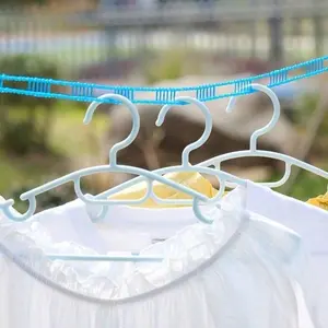 2pcs Professional Windproof Clothesline Set - Extra Thick Anti-Slip Construction - No Installation Needed For Camping & Home Use