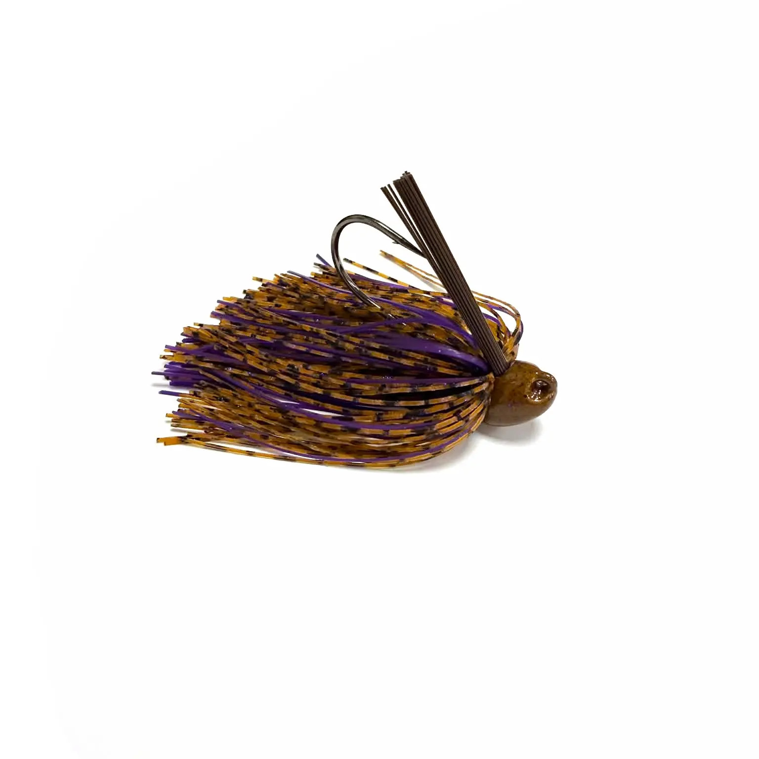 Prairie State Custom Baits Premium Hand-Tied Weedless Flipping Brush Jig for Bass Fishing, Weedless Design, Durable Construction