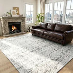 8x10 Area Rugs Washable Rug: Anti-Skid Abstract Modern Living Room Rug Soft Thin Carpets Indoor Floor Non-Shedding Carpet for Bedroom Dining Farmhouse Nursery Home Office