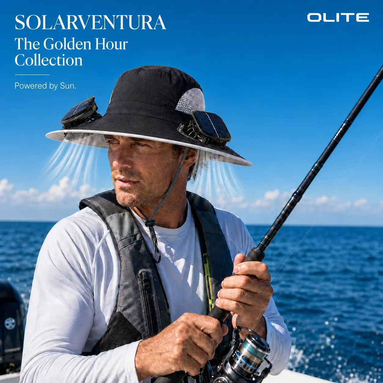 2026 Father’s Day Gift Solar Fan Hat - Dual Cooling Sun Hat for Outdoor Workers, Construction, Gardening, Landscaping | USB Rechargeable Wide Brim Work Hat with Neck Flap & Mesh Ventilation