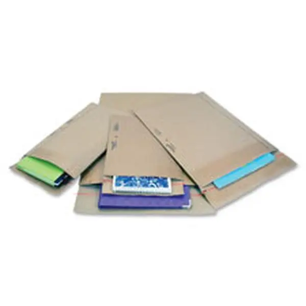 Sealed Air SEL89314 Jiffy Rigi Bag Mailers - Kraft Paper Rigid Board Self-Sealing Cardboard Envelopes & Postal Supplies, 100% Curbside Recyclable, Convenient Tear Tape, Custom Printing Surface, Extra-Rigid Construction, High Recycled Content, Printed Mail