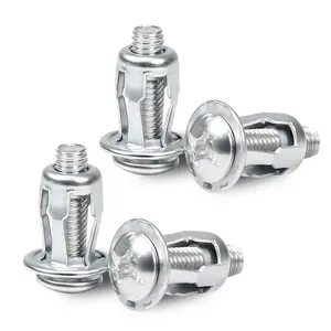 [Summervibes] 90PCS Petal-Shaped Expanded Metal Rivet Nut Set, M4-M6 Sizes Carbon Steel High-Strength Fasteners for Drywall, Wood, Concrete Industrial Applications