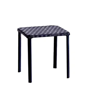Living Accents  Brown Square Wicker Stackable Side Table