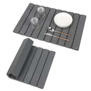 EVA Large Stone Dish Drying Mat,Super Absorbent,Heat Resistant Dish Drying Mats,New EVA Material,Eco-Friendly,Quick Dry Stone Mat For DIshes Bottles Cups