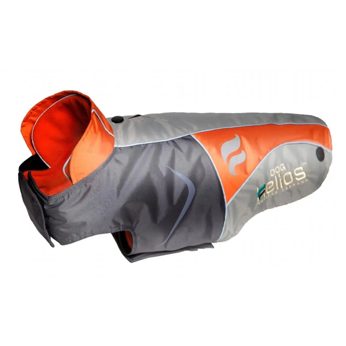 212 MAIN Outdoor Waterproof 2-in-1 Convertible Dog Lifejacket with Blackshark Technology, Helios Lotus-Rusher Design - Orange, Small