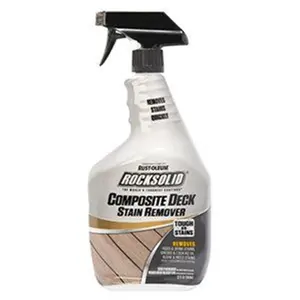 212 MAIN Rust-Oleum 259447 32oz Liquid Composite Deck Stain Remover - Biodegradable, EPA-Safe Cleaning Solution for Household Mold, Pet-Safe Odor & Stain Control Compatible