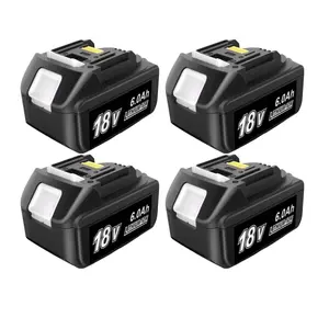 18V 6.0Ah Lithium-ion Replacement Battery for Makita Fully Compatible with Makita 18V Cordless Power Tool