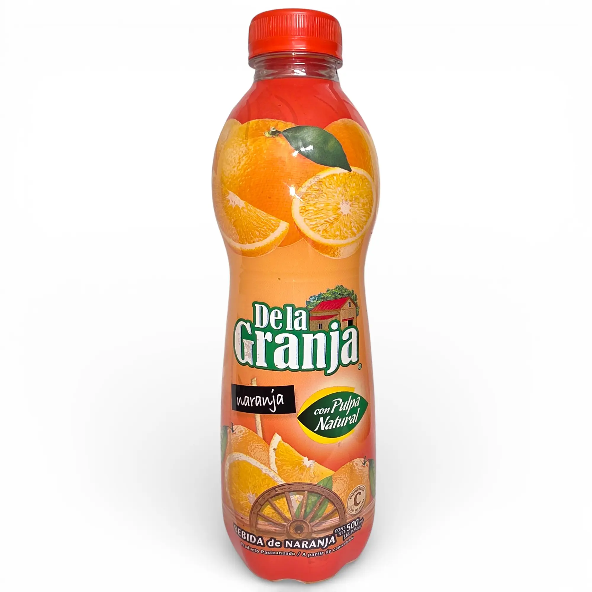 Jugo de la Granja  from Guatemala 500 ML - Authentic Central American Flavor with Natural Pulp - Bottle