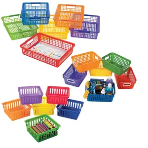 Classroom Storage Bright Color Basket Assortment - 18 Pc.