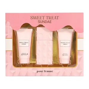 Sweet Treat Sundae Spray Perfume, Shower Gel and Body Lotion Gift Set for Women 50ml