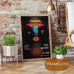 Boston Album  Poster Music Album Modern Art 2D Poster, Suitable For Bedroom Living Room Decor. Vibrant Colors, Clear Images Ideal For Home Office Decor.