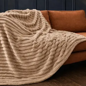 【One Gift Per Customer】【Random Color】Cozy Plush Blanket for Bed and Sofa, Soft Lightweight Fuzzy Throw for All Seasons, Warm Queen Size Blanket, Machine Washable