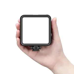 Portable cold shoe interface video light, LED fill light, 6500K dual color temperature, rechargeable, freely adjustable, compatible with iPhone, Android phones and cameras, can be used for shooting, vlogging and live streaming. Dslr Device