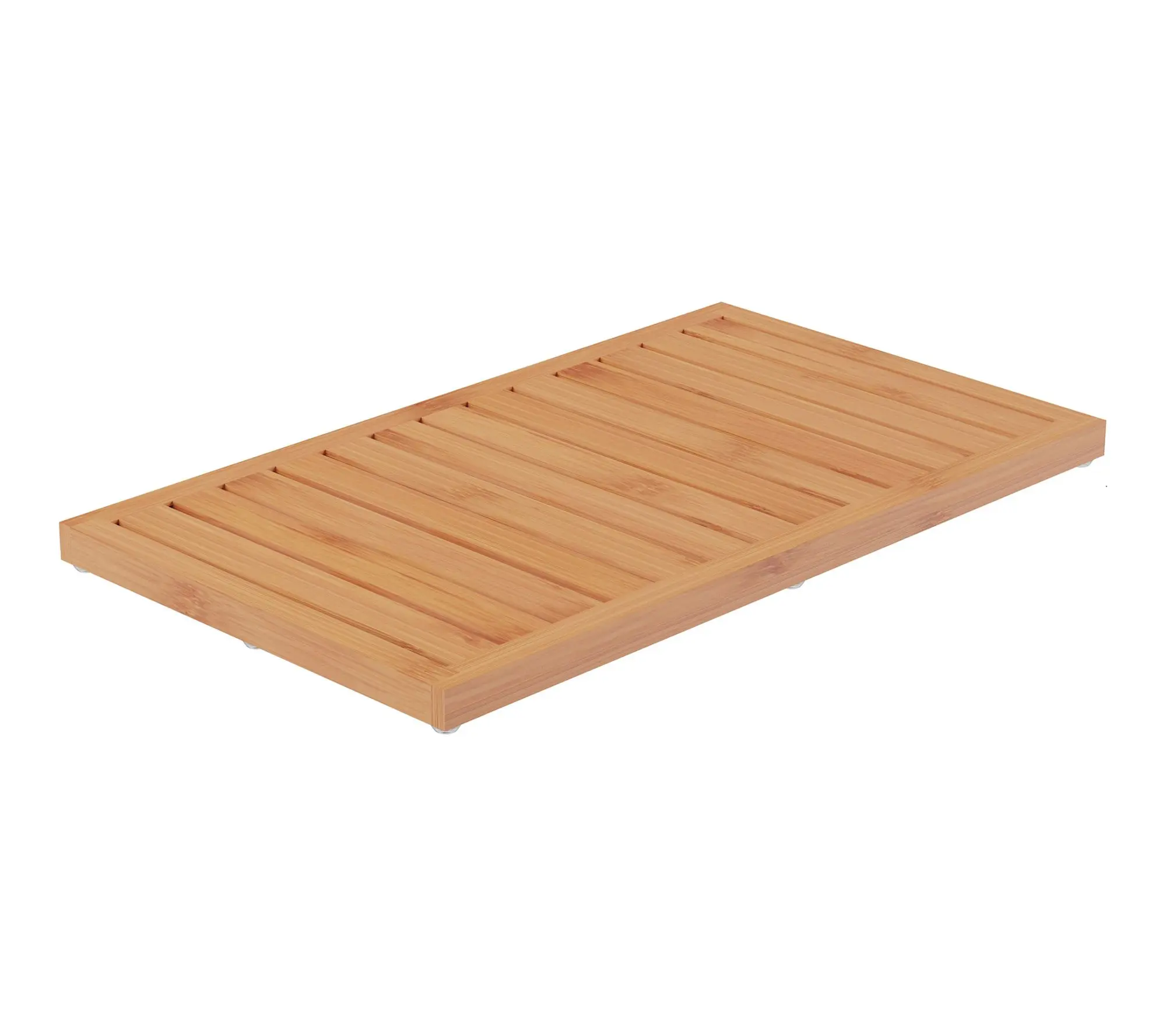 Lavish Home Bamboo Bathroom Mat Non-Slip Design Lavish Home Bamboo Bathroom Mat Non-Slip Design