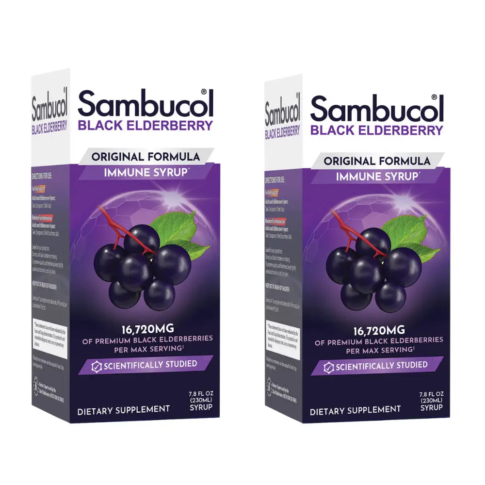 Black Elderberry Syrup Original Formula 7.8oz  x 2