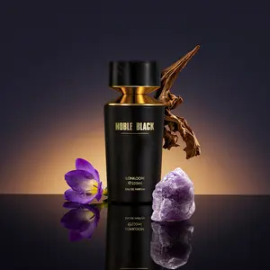LONKOOM Noble BLACK EAU DE PARFUM  – Long Lasting EDP 100ml | Floral Fruity Woody Fragrance for Women & Men Gift Set