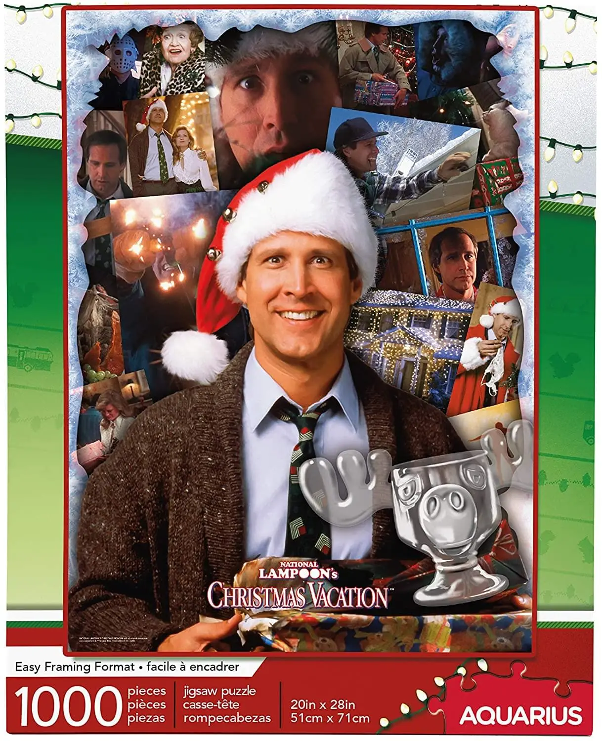 Christmas Vacation 1000-Piece Jigsaw Puzzle, 12 Years Above Board Game Toy, Great Gift for Birthdays, Fun Activity with Full-Color Box