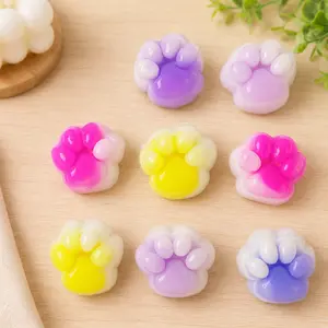 Colorful Cat Paw Squishy Toy |     Super Soft Stress Relief Sensory Toy for Kids & Adults