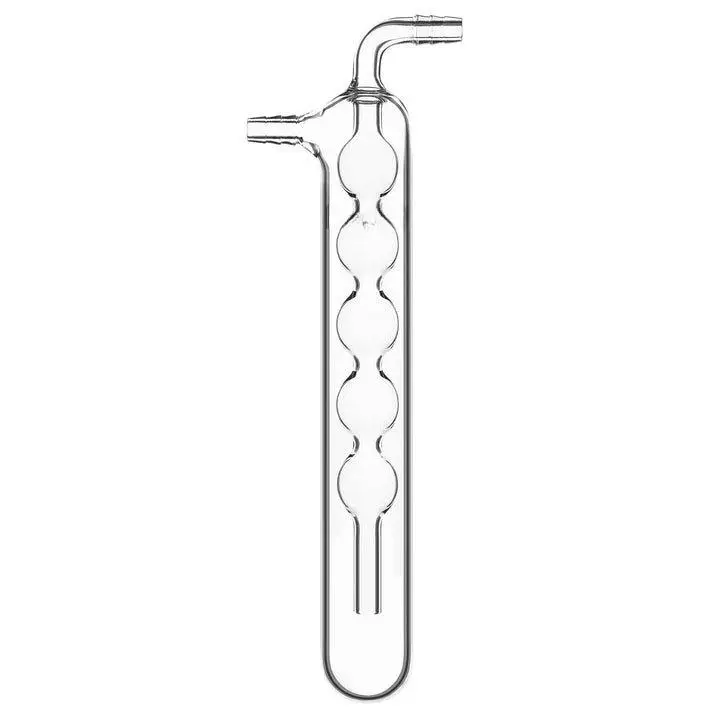 Spherical Vacuum Cold Trap Bubbler, 225 mm, 10 Mm Serrated Hose Connection, 30 Mm