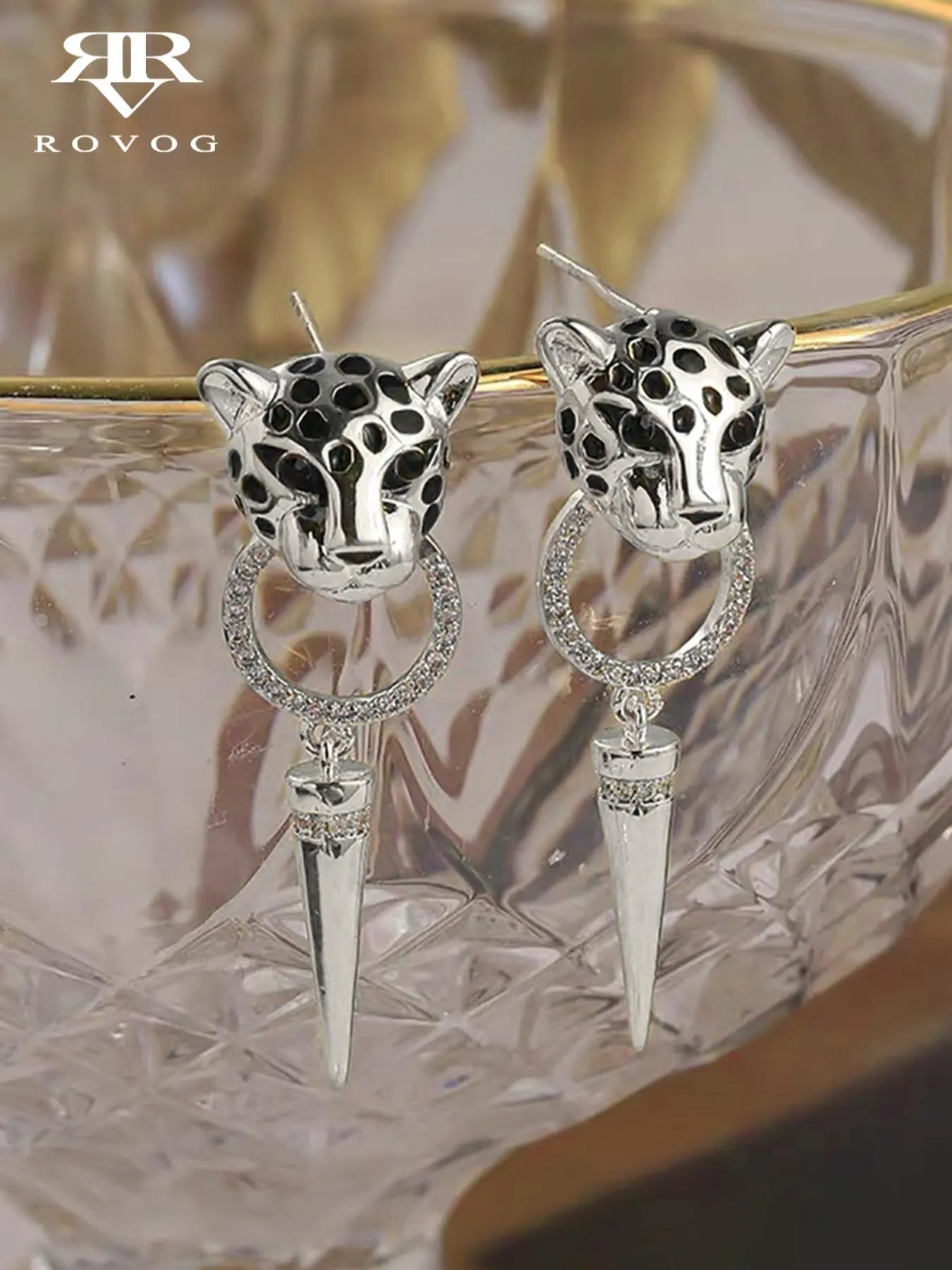 Leopard Design Dangle Earrings, Leopard Motif, Fashionable Jewelry for Women & Girls, Trendy All-match, Bold Statement & Exquisite Jewelry for Birthday Gift, Unique Design Earrings