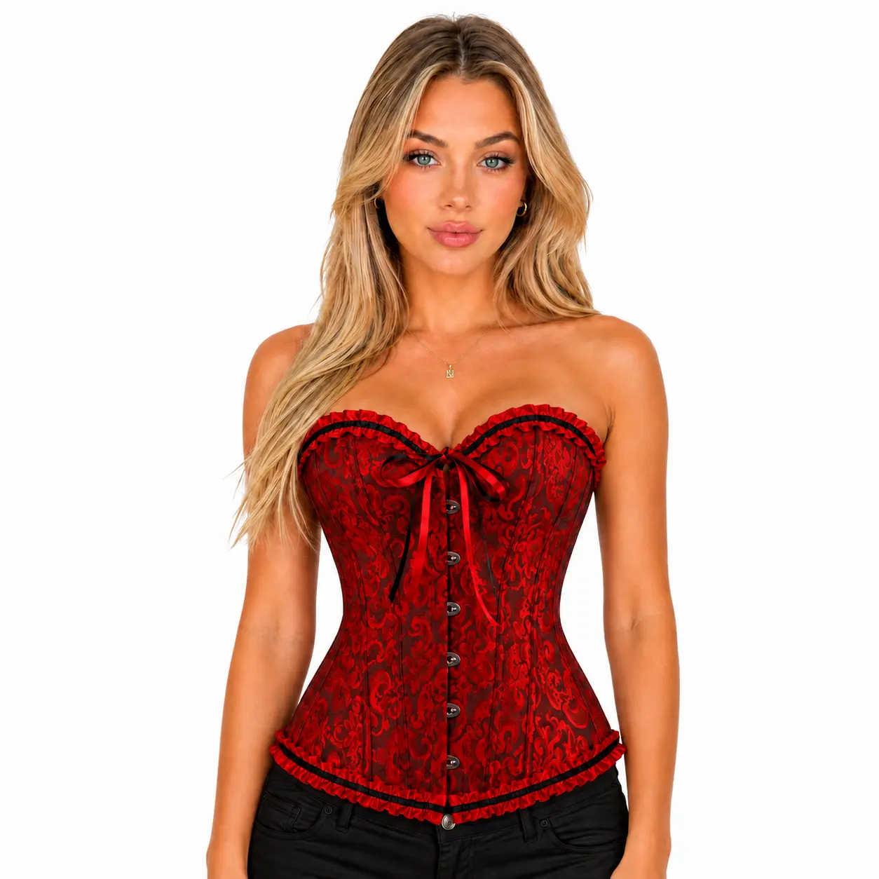 Parlsdy Corset Top for Women Pirate Corsets Shapewear Steampunk Corset Overbust Corset Halloween Gothic Party Outfit 819-Z1 Shaper